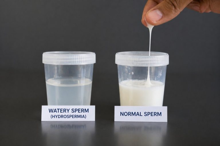 watery semen causes and treatment support
